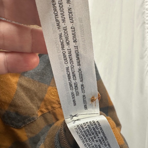 Ariat Retro Fit Plaid Western Flannel Shirt Long Sleeve Button Up Size Large - Picture 7 of 7